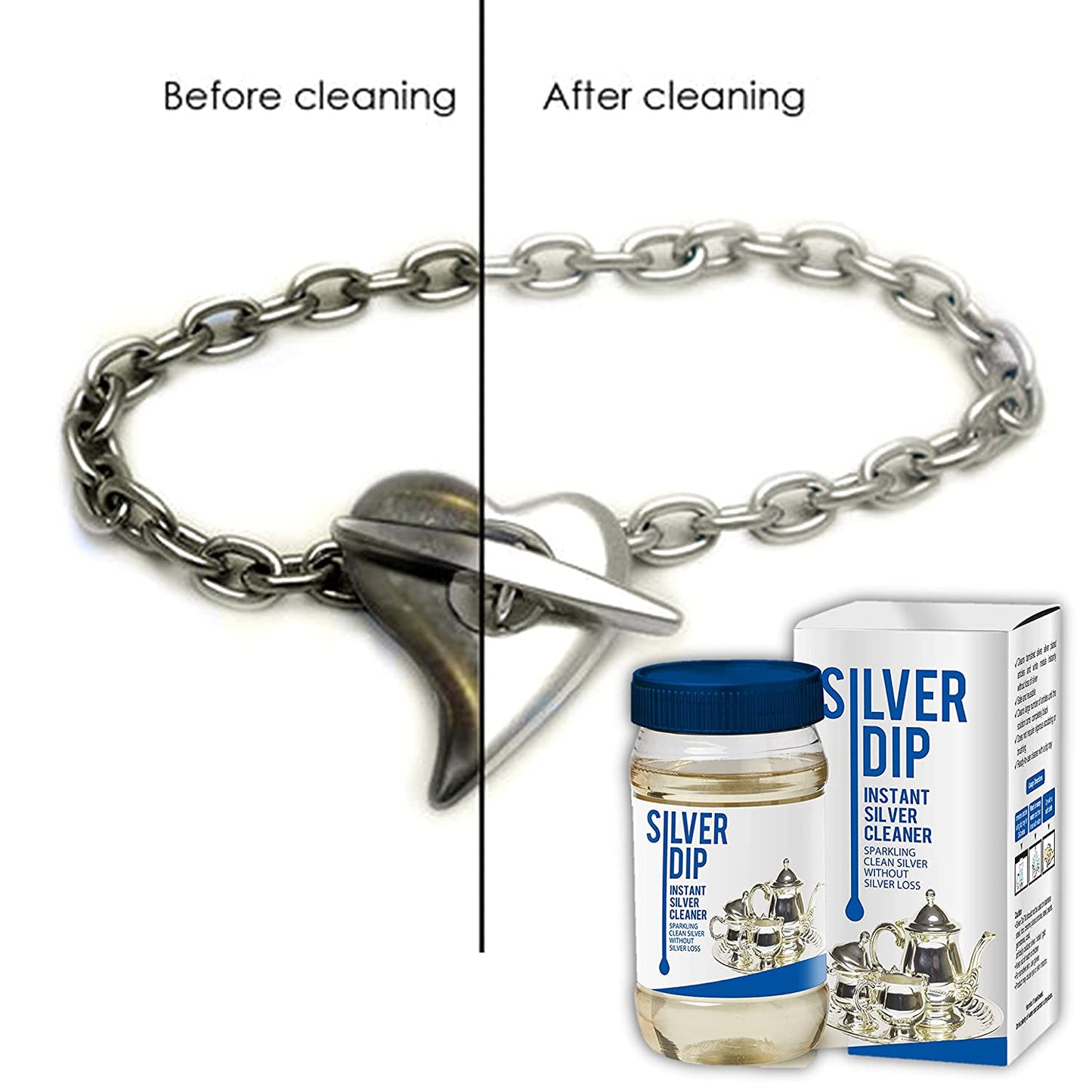 Premium Silver Cleaner - (Pack of 2 Bottle -200ml each)