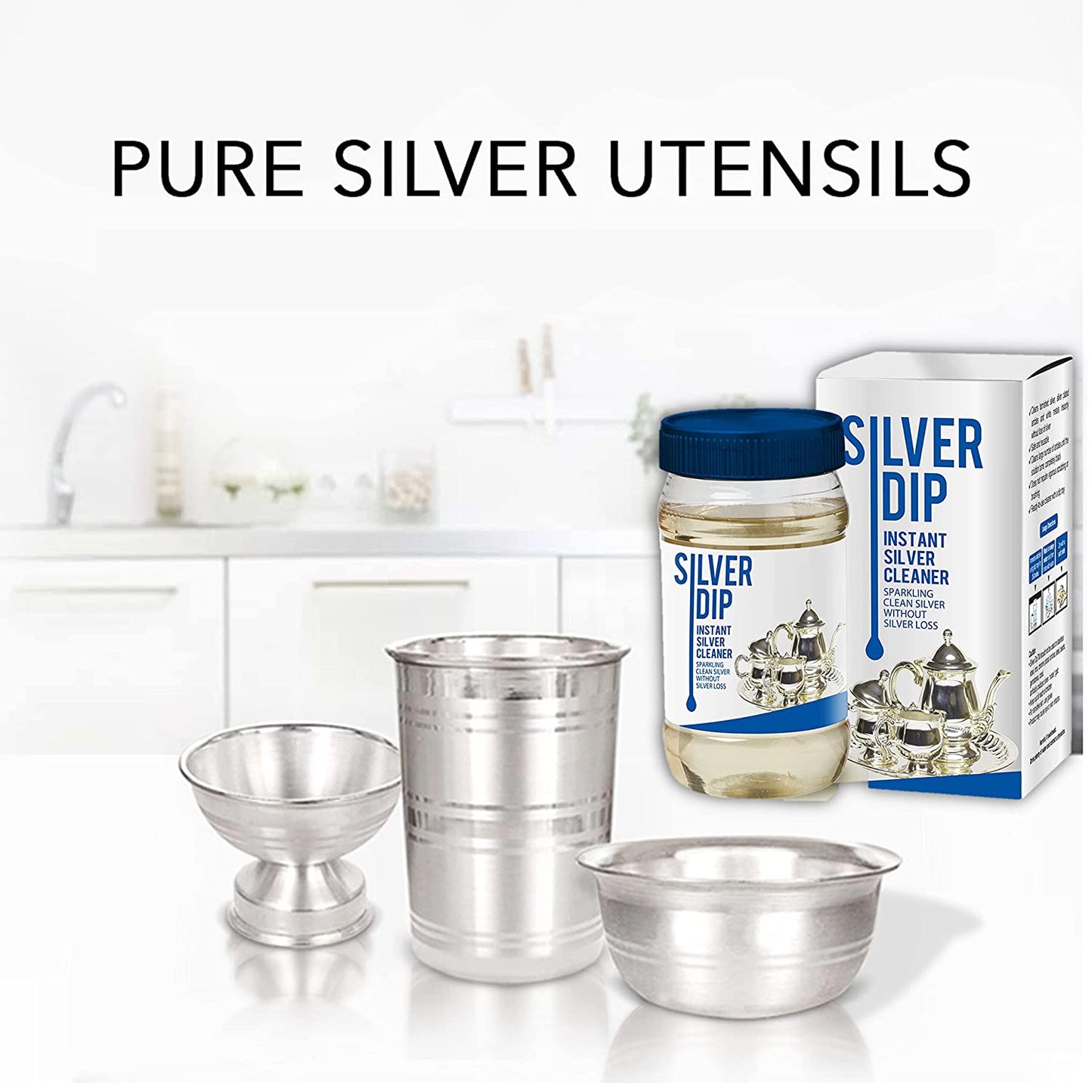 Premium Silver Cleaner - (Pack of 2 Bottle -200ml each)