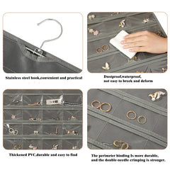 Double Sided Jewelry Hanging Bag (36 Pockets)
