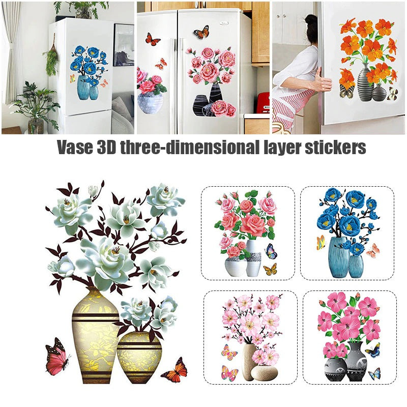 3D HOME FLOWER STICKERS