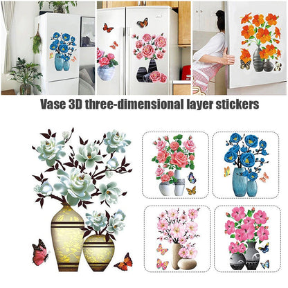 3D HOME FLOWER STICKERS