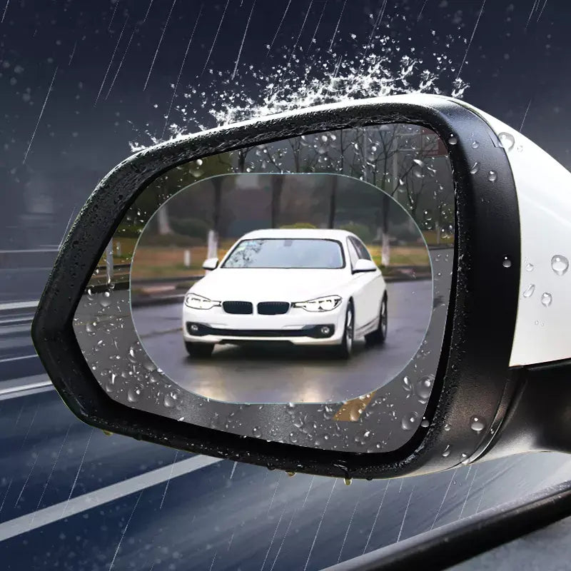 Side Mirror Protection Film ( Oval - 4 Pcs)