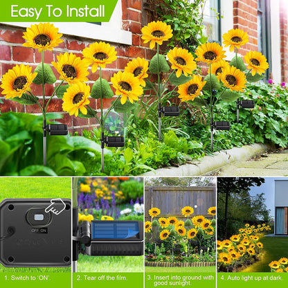 Sunflower Solar Lights