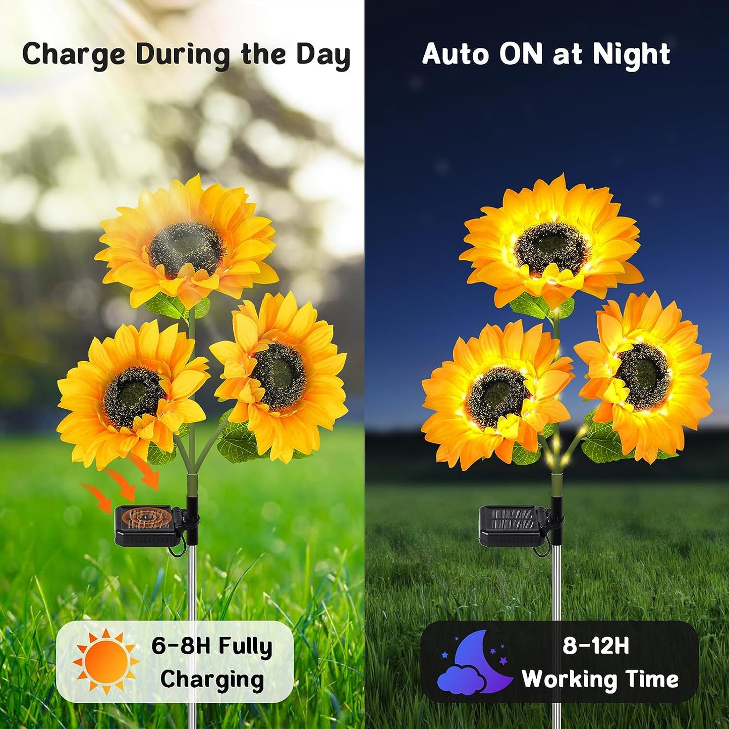 Sunflower Solar Lights