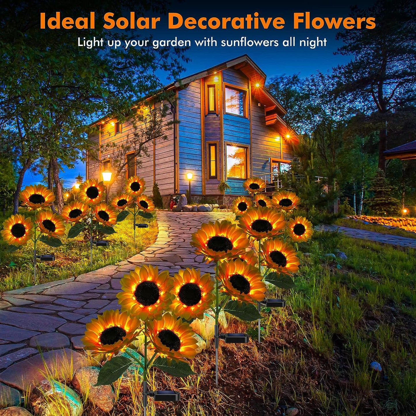 Sunflower Solar Lights