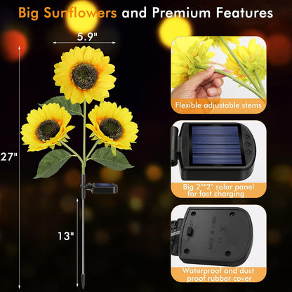 Sunflower Solar Lights