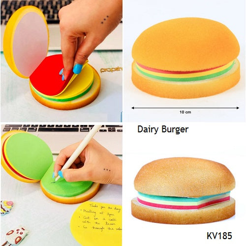 Sandwich & Burger Diary Shape Memo Pads Sticky Notes