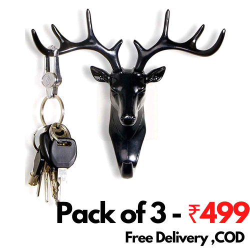 Lucky Deer Hangers ( Pack of 3 )