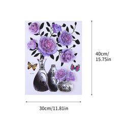 3D HOME FLOWER STICKERS