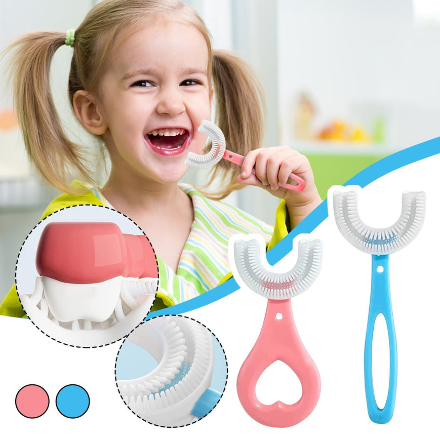 360° Kids U-Shaped Toothbrush – Vensaa