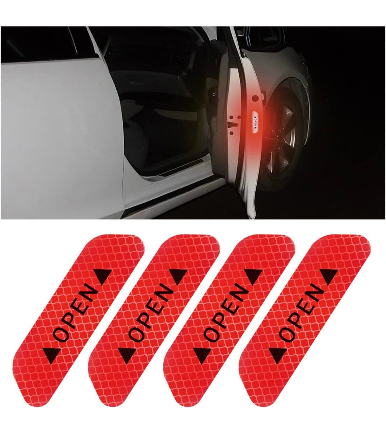 Blind Spot Mirror(2pc)+ Warning Sticker(4pc)