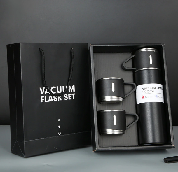 Stainless Steel Vacuum Flask Set